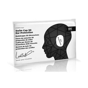 Black Swim Cap 3D Ear Protection